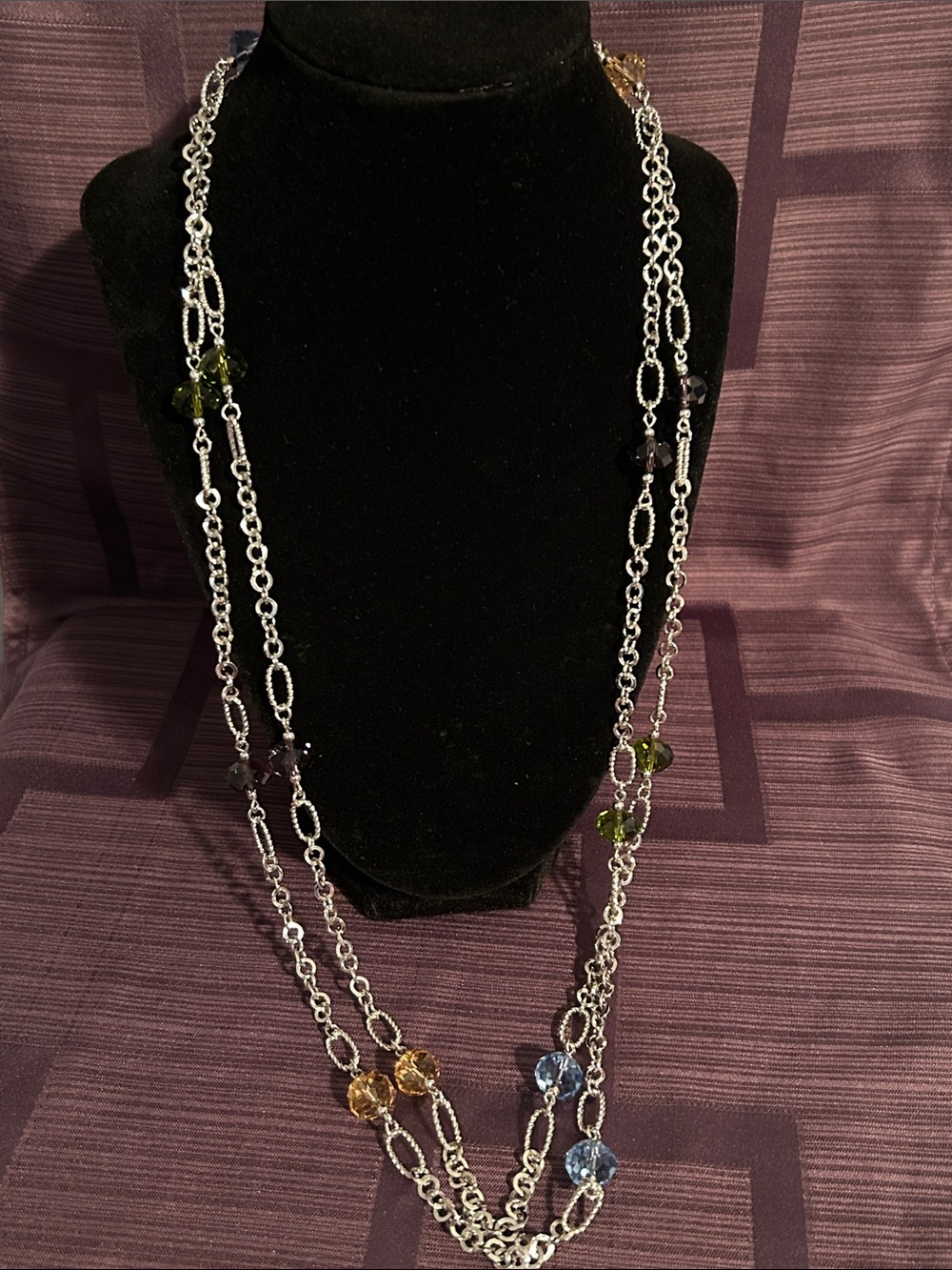 Silver and Crystal necklace